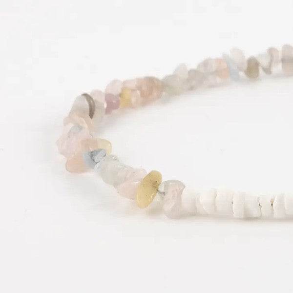 Santai Natural Stone Bracelet - Pink - Morganite - Shop Style & More | Fresh Looks, Everyday Deals & Free Shipping