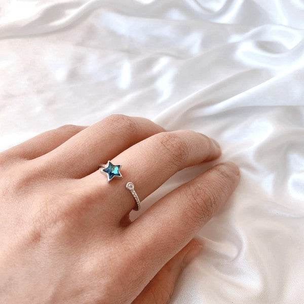 Rainbow Crystal Adjustable Star Ring - Shop Style & More | Fresh Looks, Everyday Deals & Free Shipping