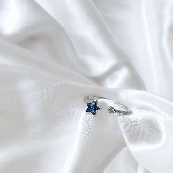 Rainbow Crystal Adjustable Star Ring - Shop Style & More | Fresh Looks, Everyday Deals & Free Shipping