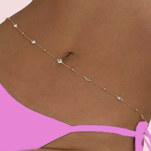 Butterfly Charm Stone Waist Chain - Shop Style & More | Fresh Looks, Everyday Deals & Free Shipping