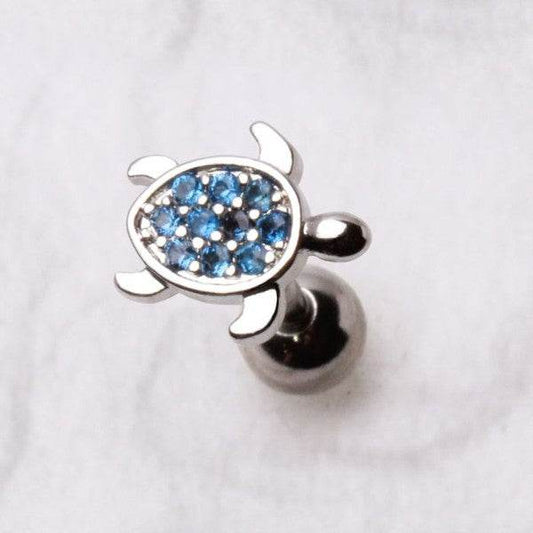 316L Stainless Steel Ocean Blue Turtle Earring - Shop Style & More | Fresh Looks, Everyday Deals & Free Shipping