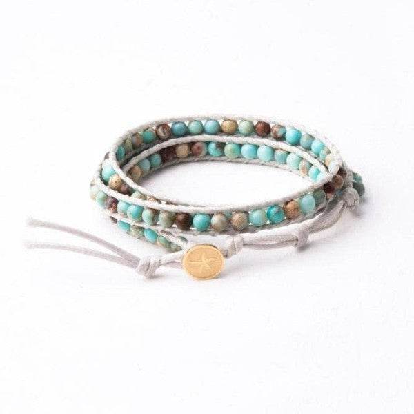 Joy Turquoise Starfish Wrap Bracelet - Shop Style & More | Fresh Looks, Everyday Deals & Free Shipping