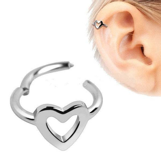 316L Stainless Steel Heart Seamless Clicker Ring - Shop Style & More | Fresh Looks, Everyday Deals & Free Shipping