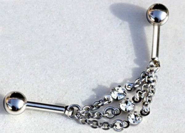 316L Stainless Steel Jeweled Triple Chain - Shop Style & More | Fresh Looks, Everyday Deals & Free Shipping