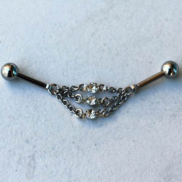 316L Stainless Steel Jeweled Triple Chain - Shop Style & More | Fresh Looks, Everyday Deals & Free Shipping
