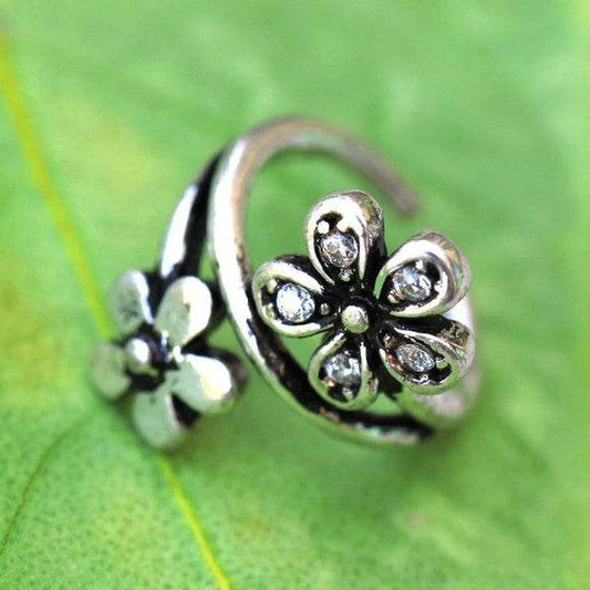 Twist Style Flower Seamless Ring / Cartilage - Shop Style & More | Fresh Looks, Everyday Deals & Free Shipping