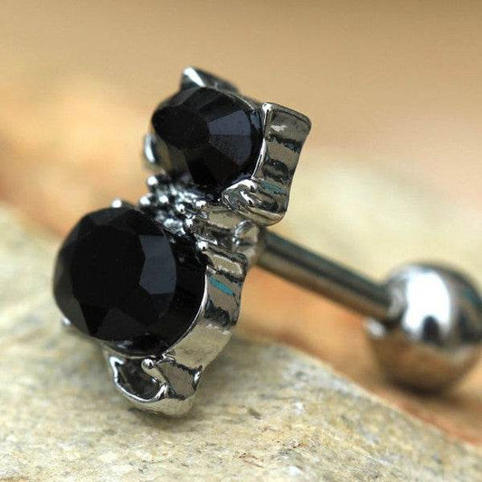 316L Stainless Steel Fancy Black Cat Cartilage - Shop Style & More | Fresh Looks, Everyday Deals & Free Shipping