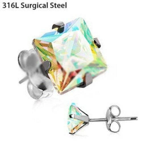 Pair of 316L Stainless Steel Aurora Borealis - Shop Style & More | Fresh Looks, Everyday Deals & Free Shipping