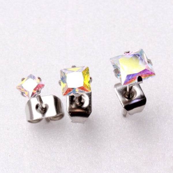 Pair of 316L Stainless Steel Aurora Borealis - Shop Style & More | Fresh Looks, Everyday Deals & Free Shipping