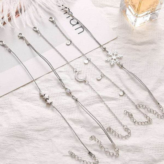 Bohemian Star Moon Snowflake Opal Bracelet Set - Shop Style & More | Fresh Looks, Everyday Deals & Free Shipping