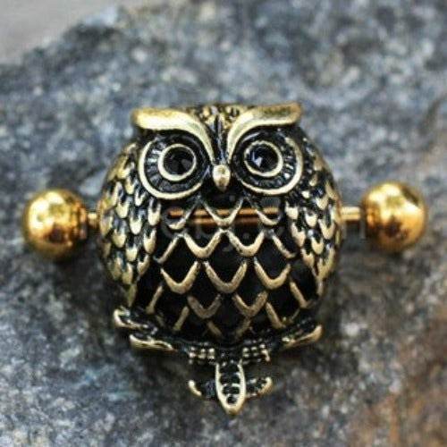 Antique Gold Plated Owl Dome Shape Nipple Shield - Shop Style & More | Fresh Looks, Everyday Deals & Free Shipping