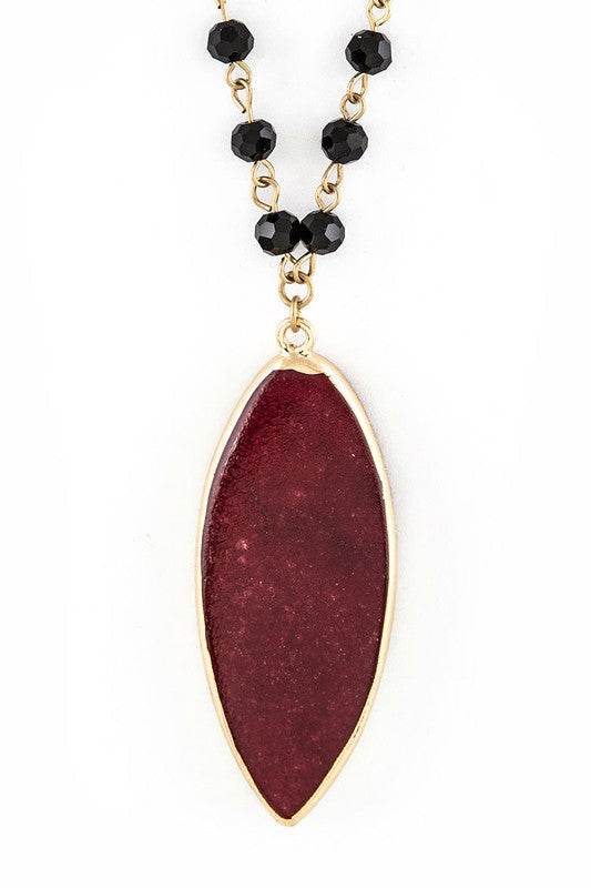 Beads & Precious Stone Pendant Necklace - Shop Style & More | Fresh Looks, Everyday Deals & Free Shipping