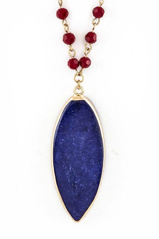 Beads & Precious Stone Pendant Necklace - Shop Style & More | Fresh Looks, Everyday Deals & Free Shipping
