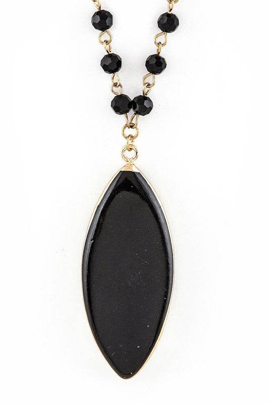 Beads & Precious Stone Pendant Necklace - Shop Style & More | Fresh Looks, Everyday Deals & Free Shipping