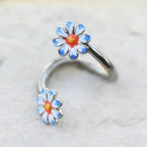 316L Stainless Steel Daisy Flower Cartilage Twist - Shop Style & More | Fresh Looks, Everyday Deals & Free Shipping