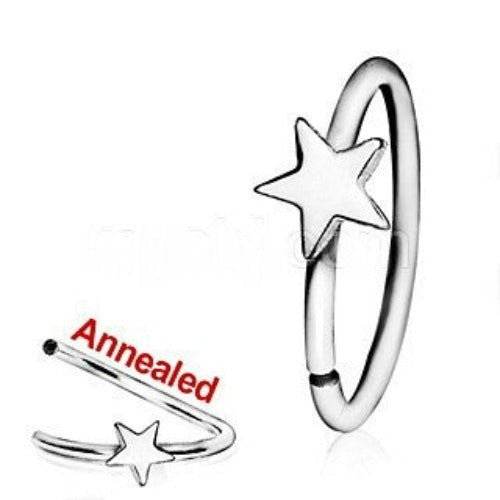 316L Surgical Steel Annealed Star Nose Hoop - Shop Style & More | Fresh Looks, Everyday Deals & Free Shipping