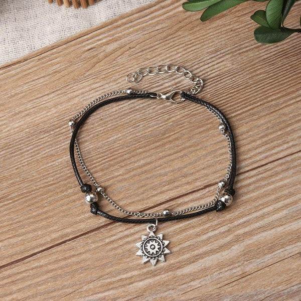 Vintage Boho Multi Layer Sun Anklet Ankle Bracelet - Shop Style & More | Fresh Looks, Everyday Deals & Free Shipping