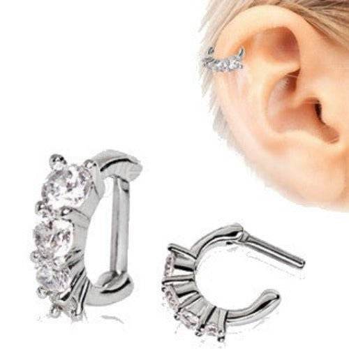 316L Stainless Steel Cascading CZ Cartilage - Shop Style & More | Fresh Looks, Everyday Deals & Free Shipping