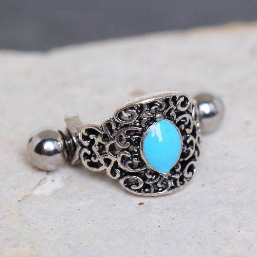 316L Stainless Steel Aqua Ornate Cartilage Cuff - Shop Style & More | Fresh Looks, Everyday Deals & Free Shipping