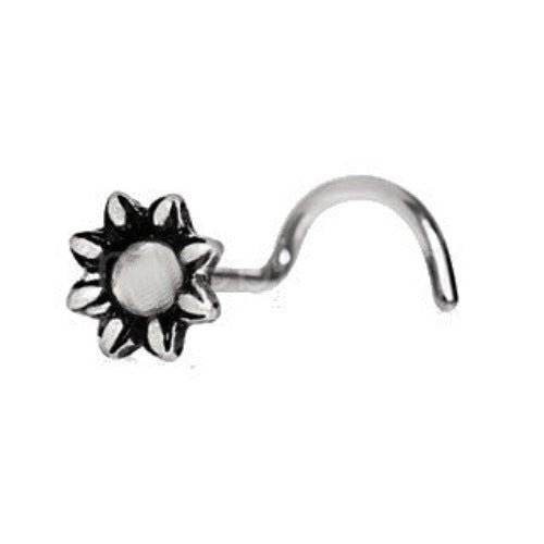 Jeweled Flower Nose Screw Ring - Shop Style & More | Fresh Looks, Everyday Deals & Free Shipping