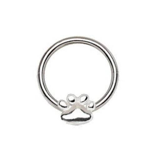 316L Stainless Steel Dog Puppy Paw Snap-in Captive - Shop Style & More | Fresh Looks, Everyday Deals & Free Shipping