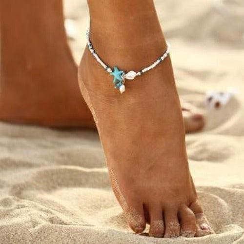 Beach Beaded Starfish Anklet Ankle Bracelet - Shop Style & More | Fresh Looks, Everyday Deals & Free Shipping