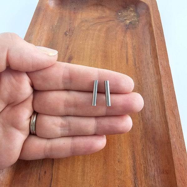 Luxe Bar Studs - Silver - Shop Style & More | Fresh Looks, Everyday Deals & Free Shipping