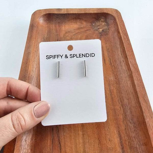 Luxe Bar Studs - Silver - Shop Style & More | Fresh Looks, Everyday Deals & Free Shipping