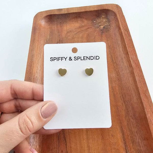 Luxe Heart Studs - Gold - Shop Style & More | Fresh Looks, Everyday Deals & Free Shipping