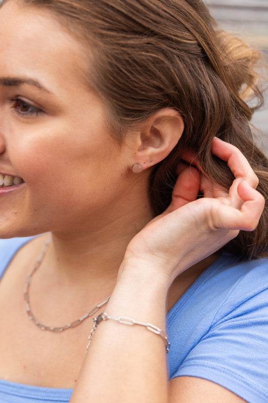 Luxe Heart Studs - Silver - Shop Style & More | Fresh Looks, Everyday Deals & Free Shipping