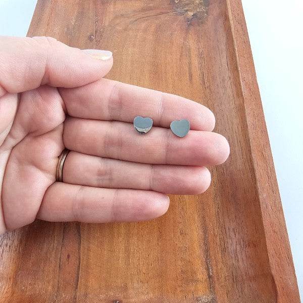 Luxe Heart Studs - Silver - Shop Style & More | Fresh Looks, Everyday Deals & Free Shipping