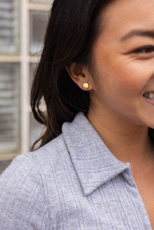 Luxe Circle Studs - Gold - Shop Style & More | Fresh Looks, Everyday Deals & Free Shipping