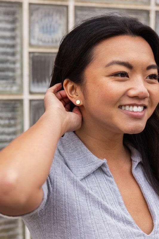 Luxe Circle Studs - Gold - Shop Style & More | Fresh Looks, Everyday Deals & Free Shipping