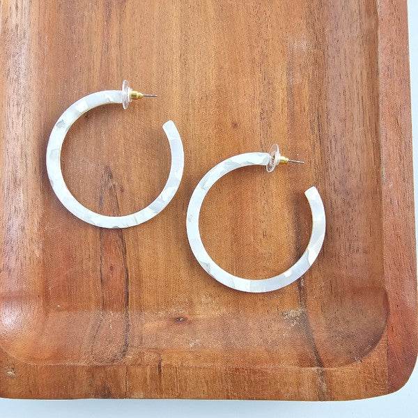 Cameron Hoops - Breezy White - Shop Style & More | Fresh Looks, Everyday Deals & Free Shipping