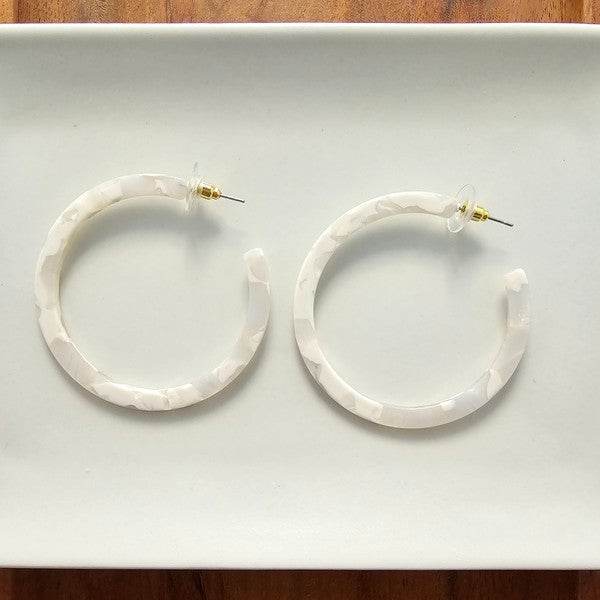 Cameron Hoops - Breezy White - Shop Style & More | Fresh Looks, Everyday Deals & Free Shipping