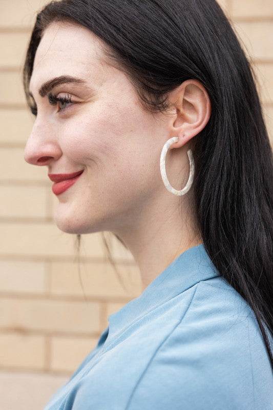 Cameron Hoops - Breezy White - Shop Style & More | Fresh Looks, Everyday Deals & Free Shipping