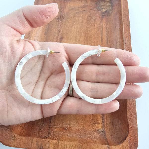 Cameron Hoops - Breezy White - Shop Style & More | Fresh Looks, Everyday Deals & Free Shipping