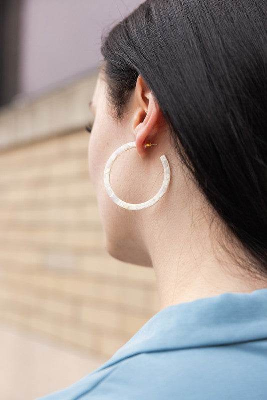 Cameron Hoops - Breezy White - Shop Style & More | Fresh Looks, Everyday Deals & Free Shipping
