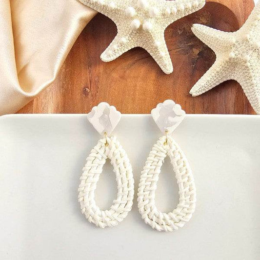 Malia Earrings - Light Rattan - Shop Style & More | Fresh Looks, Everyday Deals & Free Shipping