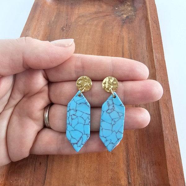 Gemma Earrings - Turquoise - Shop Style & More | Fresh Looks, Everyday Deals & Free Shipping
