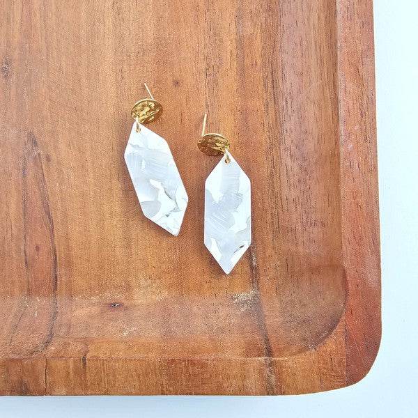 Gemma Earrings - Breezy White - Shop Style & More | Fresh Looks, Everyday Deals & Free Shipping