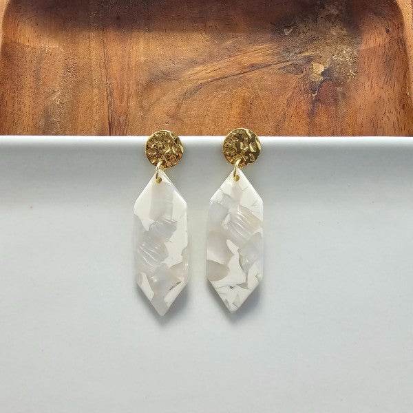Gemma Earrings - Breezy White - Shop Style & More | Fresh Looks, Everyday Deals & Free Shipping