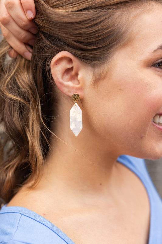 Gemma Earrings - Breezy White - Shop Style & More | Fresh Looks, Everyday Deals & Free Shipping