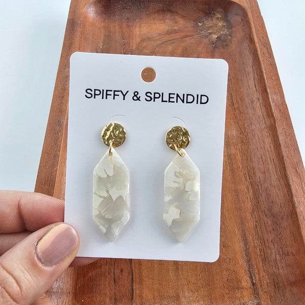 Gemma Earrings - Breezy White - Shop Style & More | Fresh Looks, Everyday Deals & Free Shipping