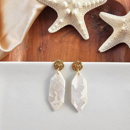 Gemma Earrings - Breezy White - Shop Style & More | Fresh Looks, Everyday Deals & Free Shipping