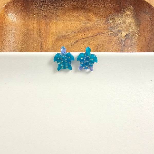 Sea Turtle Studs - Sea Green - Shop Style & More | Fresh Looks, Everyday Deals & Free Shipping
