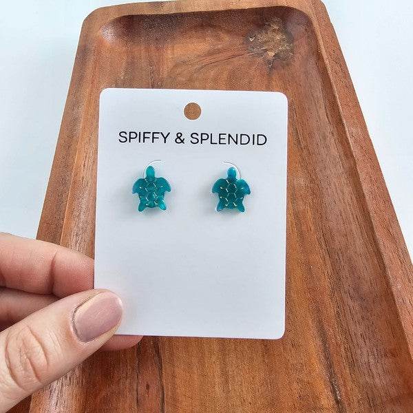 Sea Turtle Studs - Sea Green - Shop Style & More | Fresh Looks, Everyday Deals & Free Shipping
