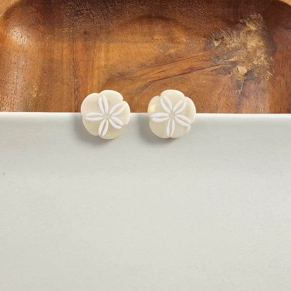 Sand Dollar Studs - Ivory - Shop Style & More | Fresh Looks, Everyday Deals & Free Shipping