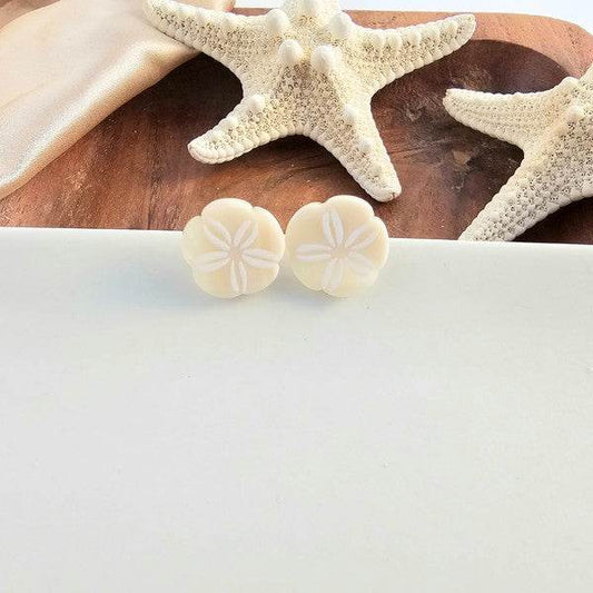 Sand Dollar Studs - Ivory - Shop Style & More | Fresh Looks, Everyday Deals & Free Shipping