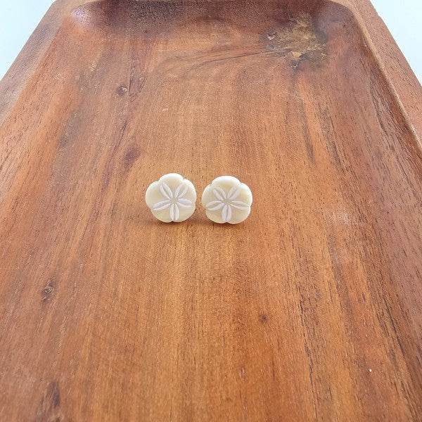 Sand Dollar Studs - Ivory - Shop Style & More | Fresh Looks, Everyday Deals & Free Shipping